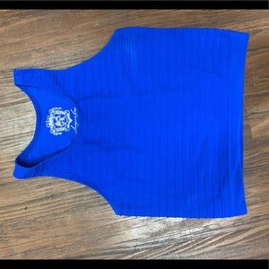 Sugar lips blue crop top